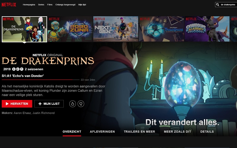 De Drakenprins review Netflix