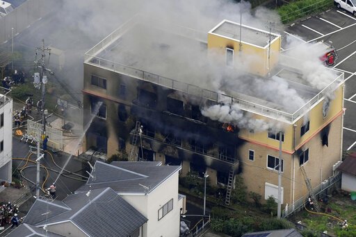 Studio van Kyoto Animations in brand.