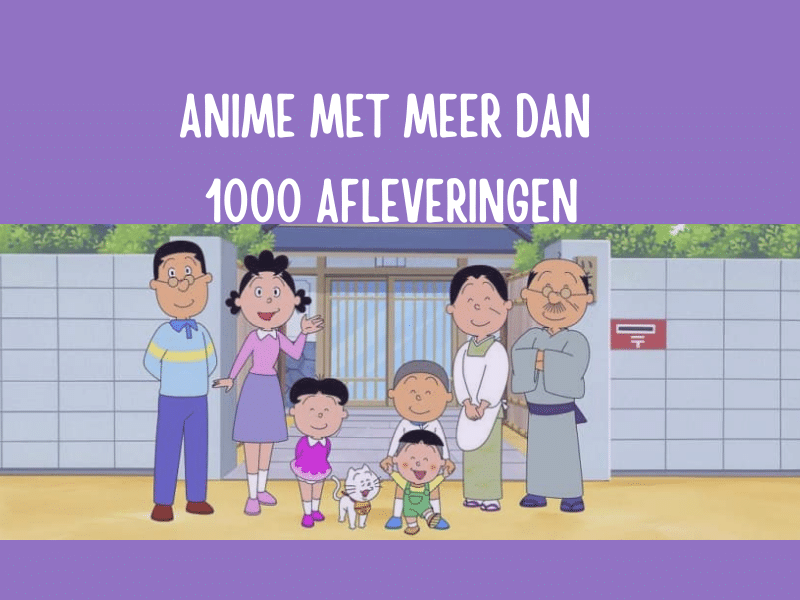 Langste anime series nog in productie met o.a. Sazae-san