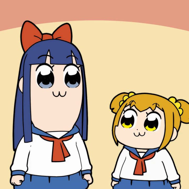 Voorbeelden van anime stijlen: Pop Team Epic.